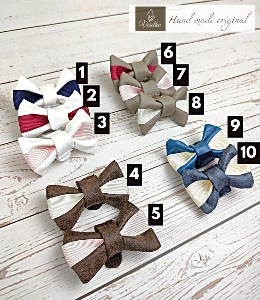 veselka leather bow ties