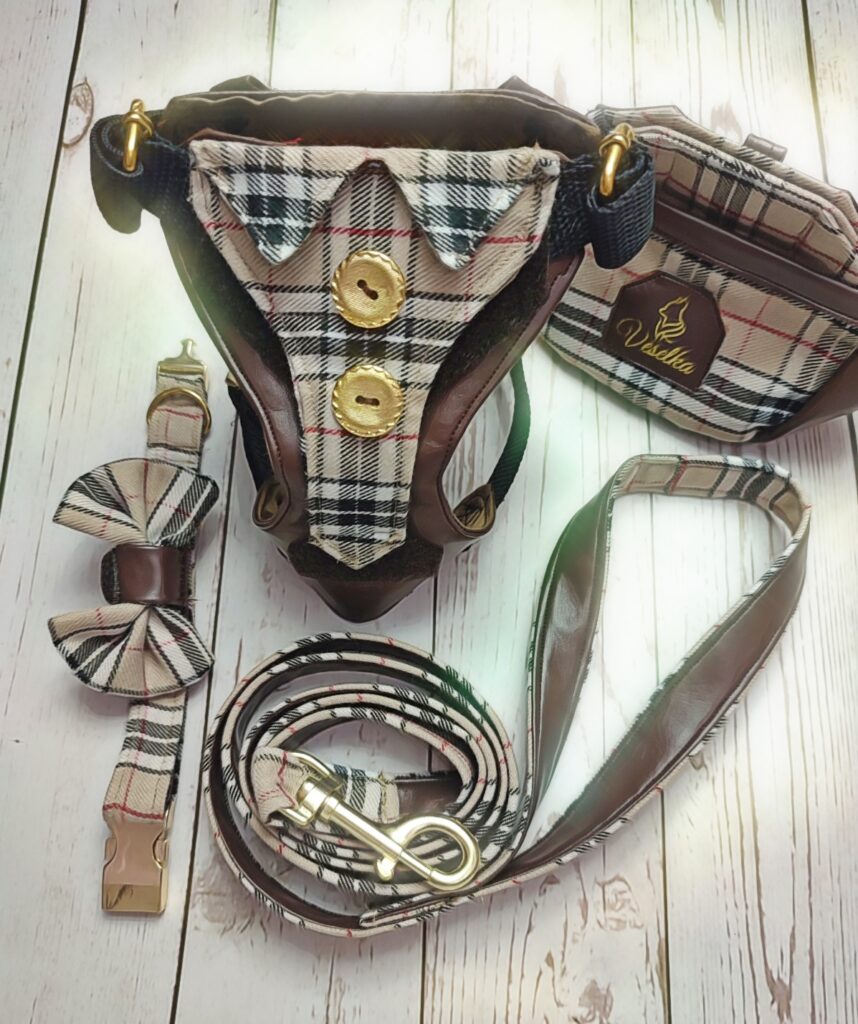 burberry puppy set matching leash collar and harness 