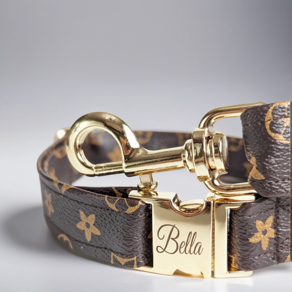 Louis Vuitton dog collar and leash for small medium and large dogs and cats