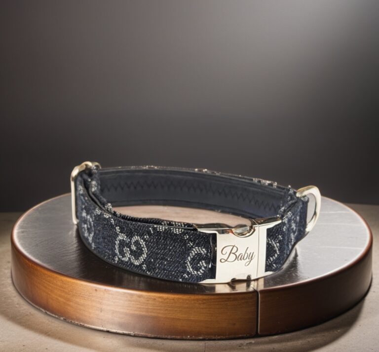 designer gucci dog collar