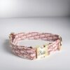 Dior designer dog collar in pink