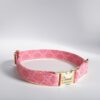 Pink Leather gucci Designer Dog Collar and Leash beautiful 2nd view