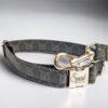 black gucci leather dog collar and leash small medium and large