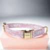 pink dior dog puppy collar and leash small medium and large