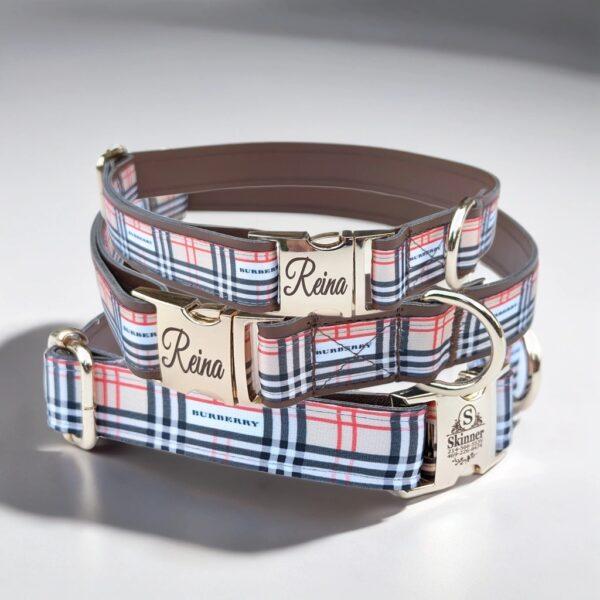 burberry dog collar and leash small medium large