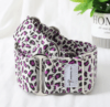 purple spots animal print on white martingale extra wide dog collar whippet grey hound